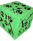 Severed Books - SBX Massive Gelatinous Cube - Mini/Die - Glow in the Dark