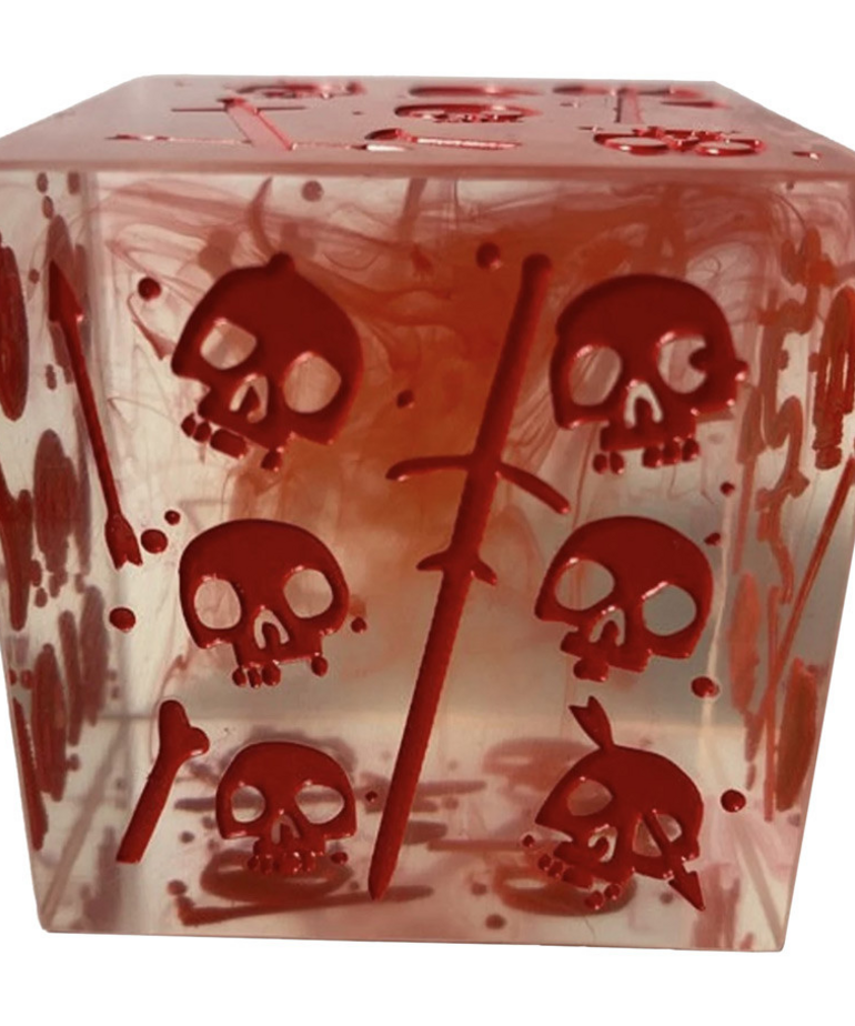 Severed Books - SBX Massive Gelatinous Cube - Mini/Die - Blood Filled Red