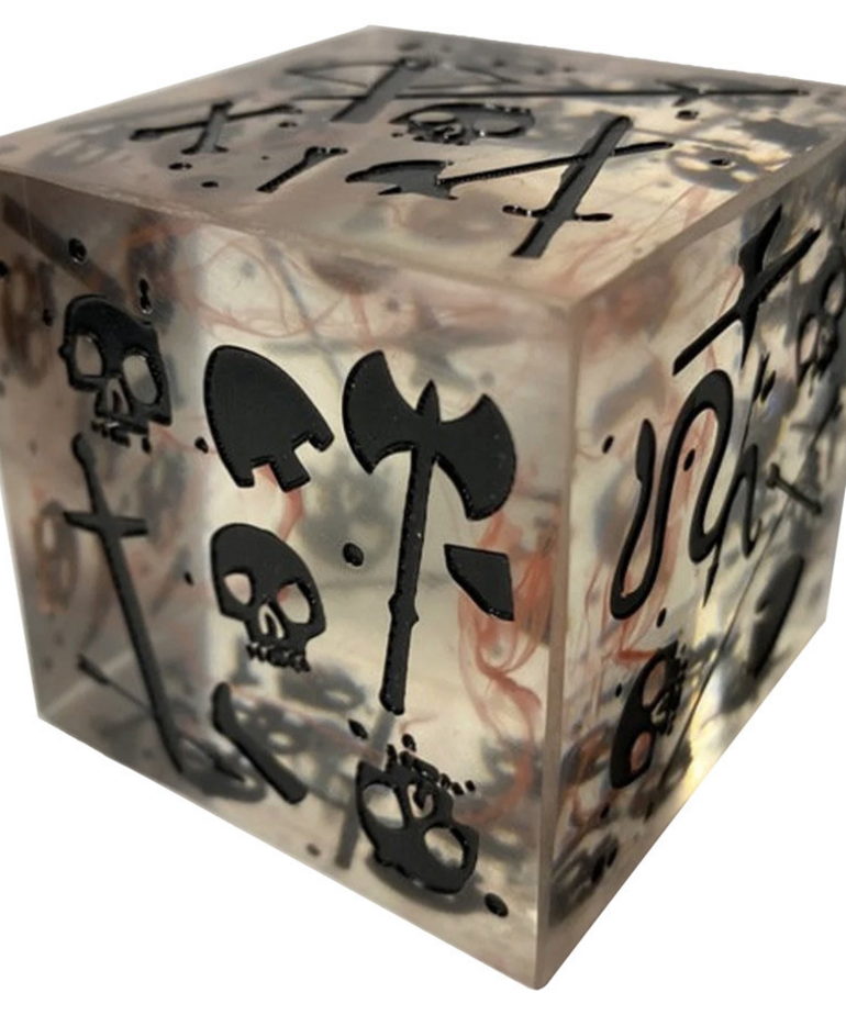 Severed Books - SBX Massive Gelatinous Cube - Mini/Die - Blood Filled Black