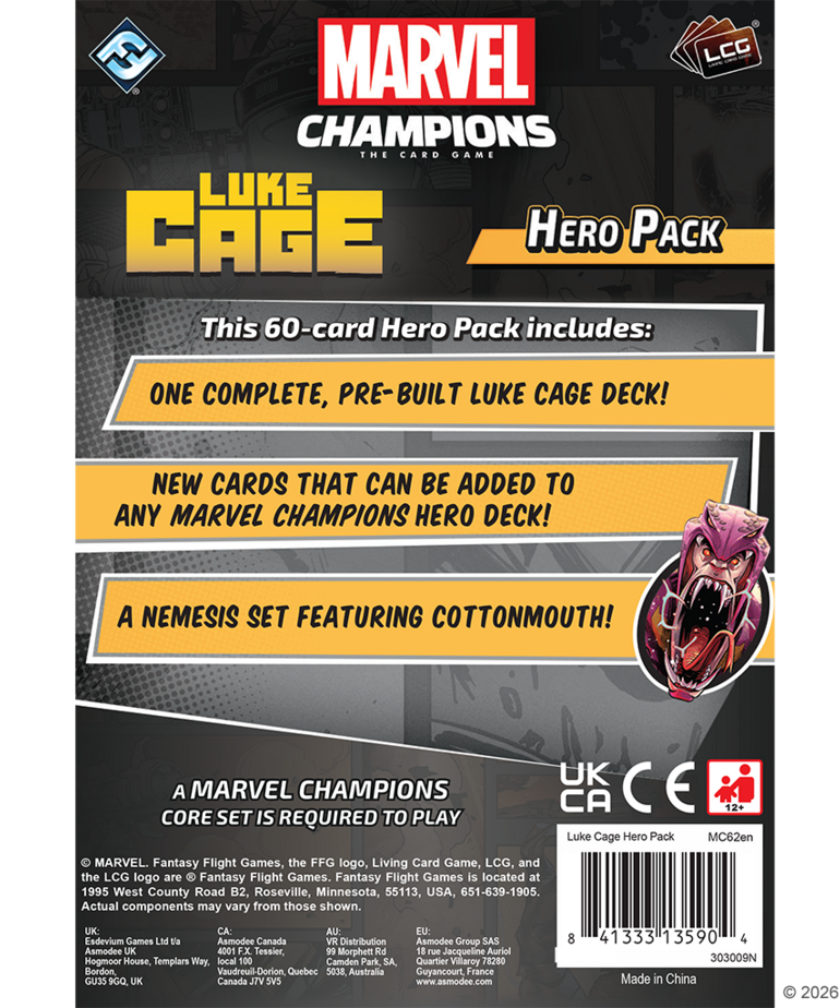 Fantasy Flight Games - FFG Marvel Champions: The Card Game - Luke Cage Hero Pack