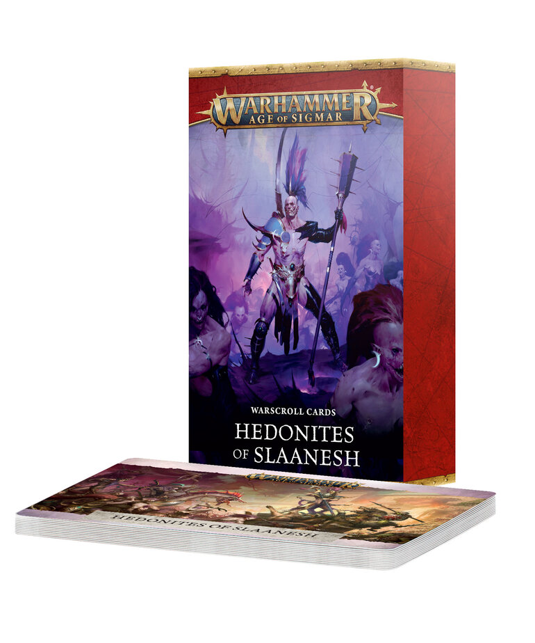 Games Workshop - GAW Warhammer: Age of Sigmar - Warscroll Cards - Hedonites of Slaanesh
