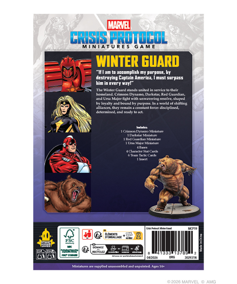 Atomic Mass Games - AMG Marvel: Crisis Protocol - Winter Guard Affiliation Pack