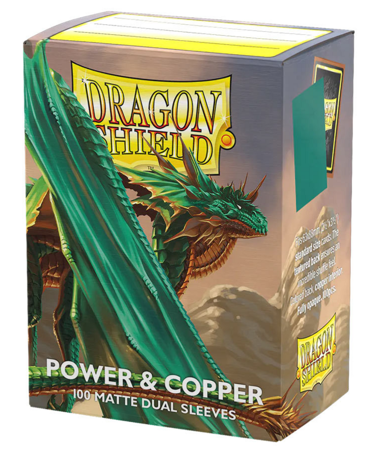 Arcane Tinmen - ATM Dragon Shield - Dual Matte Sleeves - Power & Copper (100)