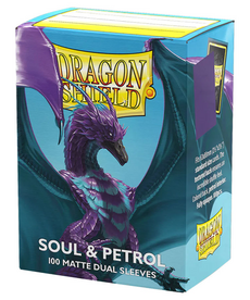 Arcane Tinmen - ATM Dual Matte Card Sleeves - Soul & Petrol (100)