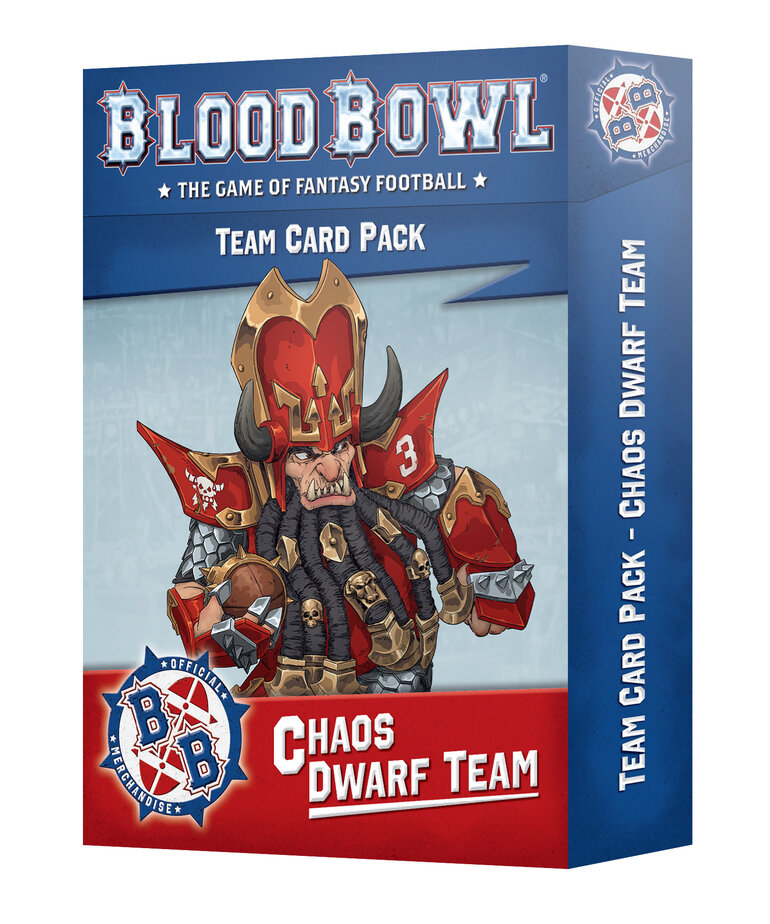 Games Workshop - GAW Blood Bowl - Chaos Dwarf Cards