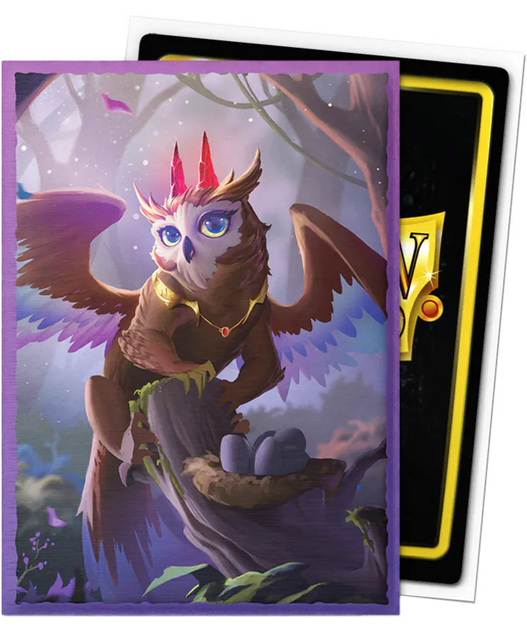 Arcane Tinmen - ATM Dragon Shield - Brushed Art Sleeves - Spirit Animals - The Dragowlis (100)