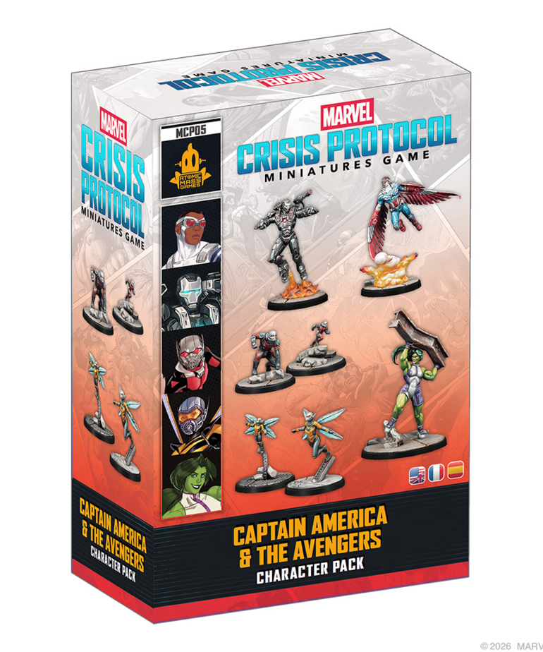 Atomic Mass Games - AMG PRESALE Marvel: Crisis Protcol - Captain America & The Avengers Character Pack 10/23/2026