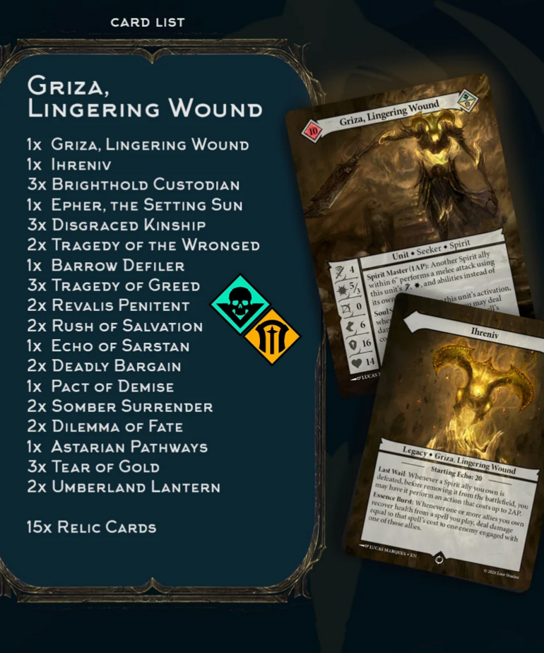 Malediction Malediction - Seeker Deck - Griza, Lingering Wound