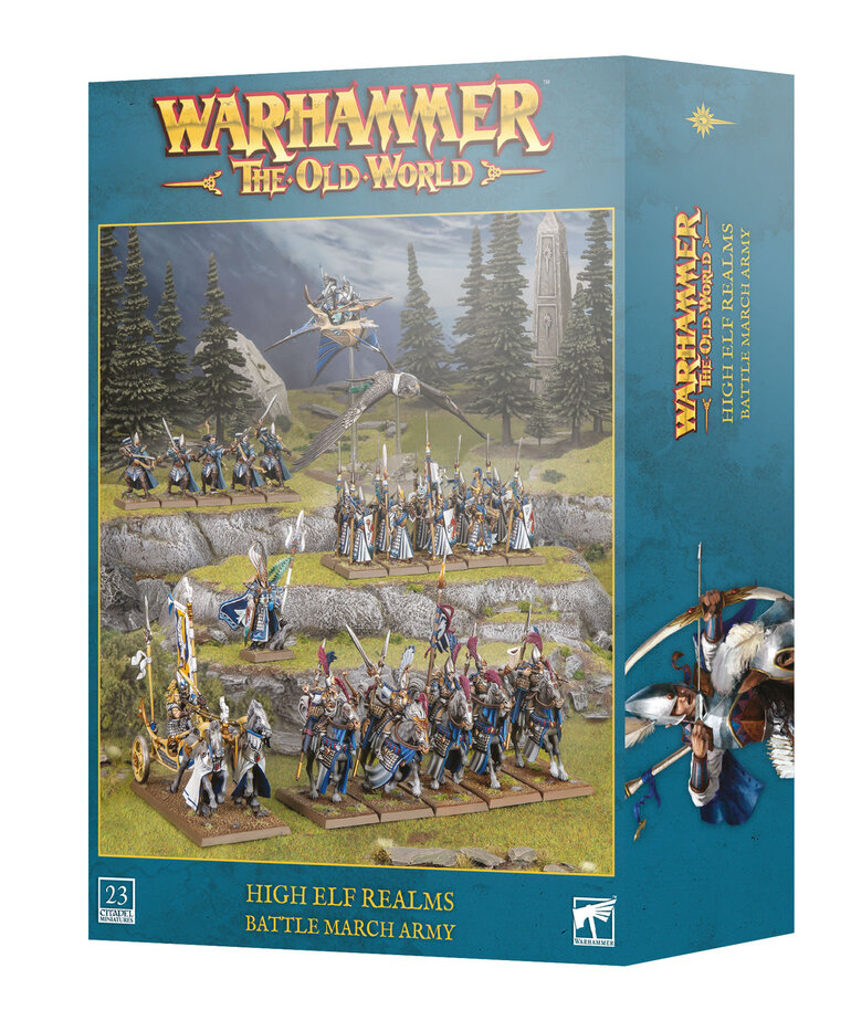 Games Workshop - GAW PRESALE Warhammer: The Old World - High Elf Realms - Battle March Army 09/12/2026