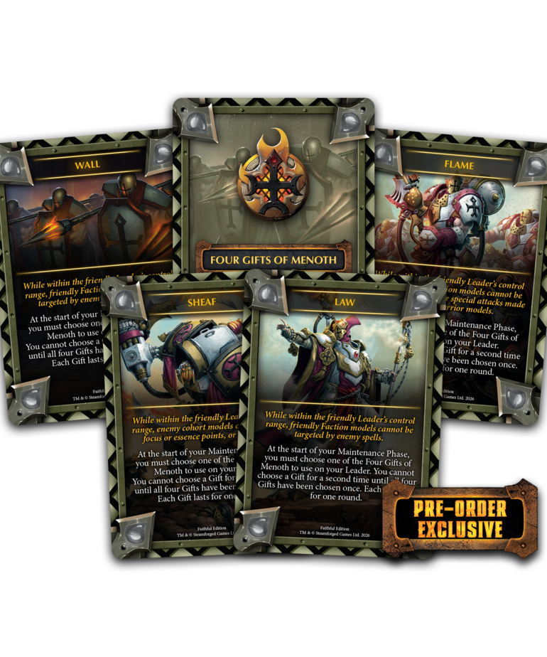 Steamforged Games LTD - STE PRESALE Warmachine - Protectorate of Menoth Covenant of the Flame Bundle Faithful Edition 10/27/2026