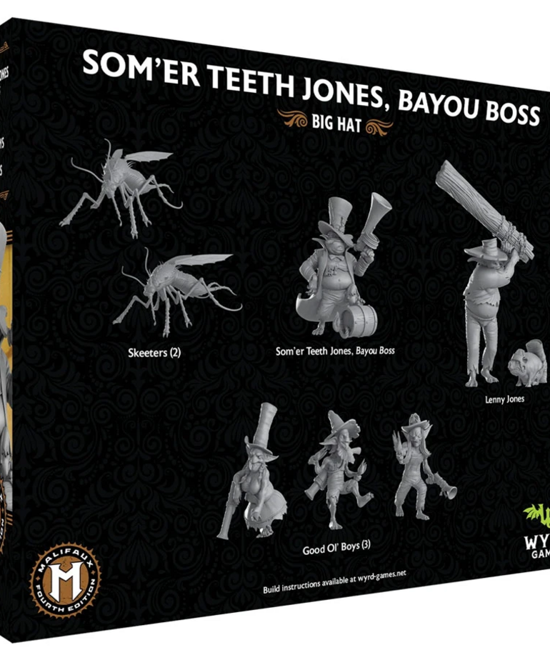 Wyrd Miniatures - WYR PRESALE Malifaux 4E - Bayou - Som'er Teeth Jones, Bayou Boss 10/00/2026