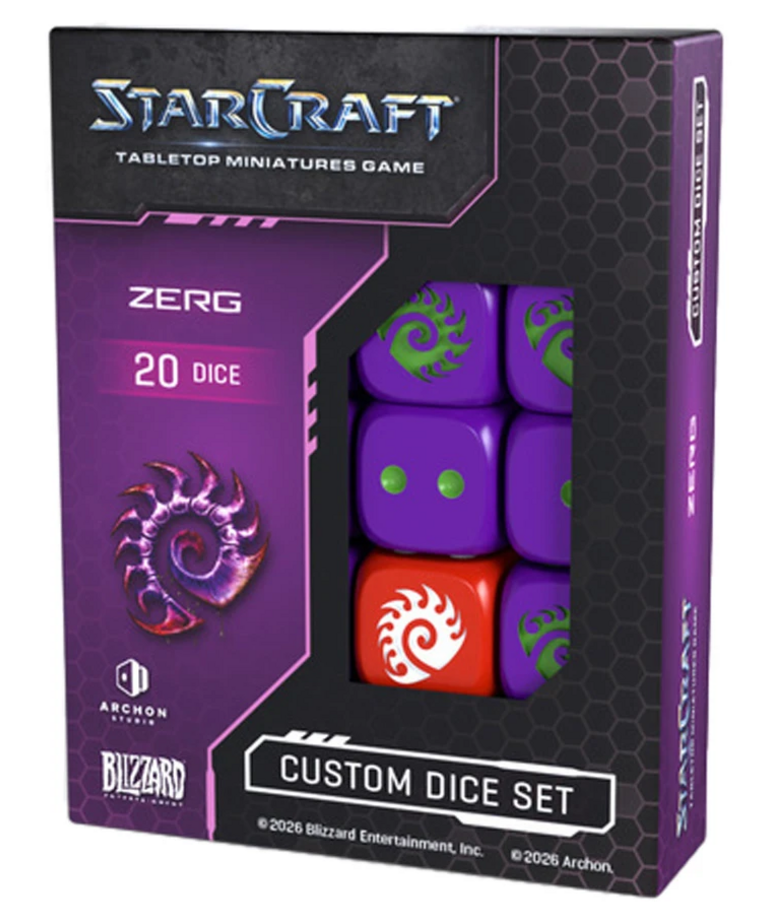 Archon Studio - ACH PRESALE StarCraft The Miniatures Game - Zerg - Dice Set 11/00/2026
