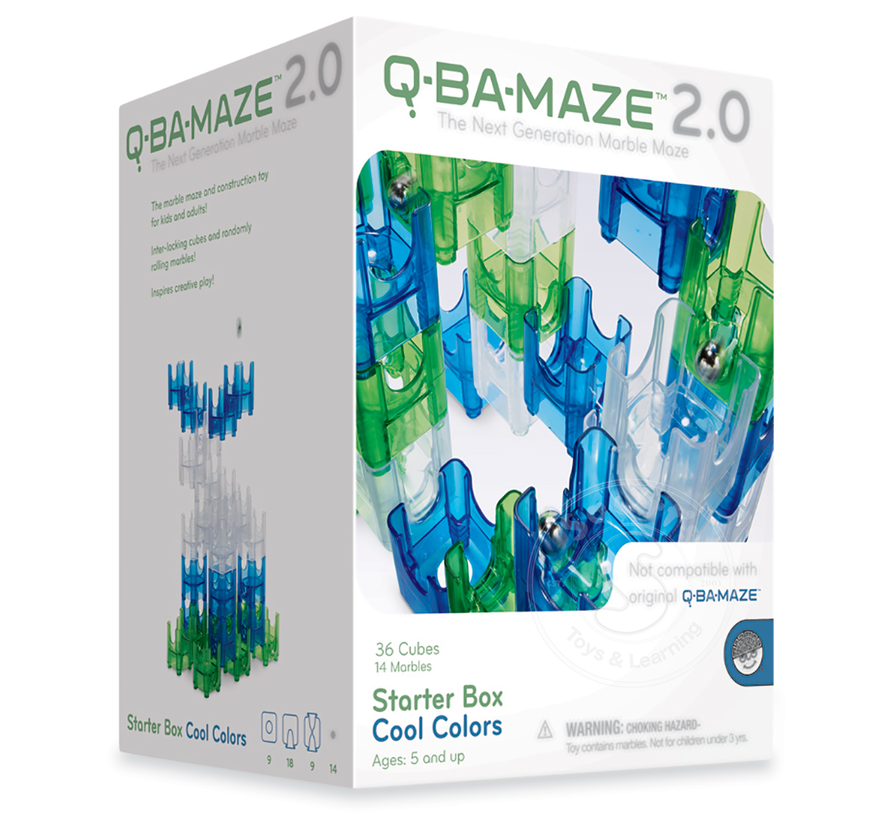 Q-Ba-Maze 2.0 Starter Box Cool Colors