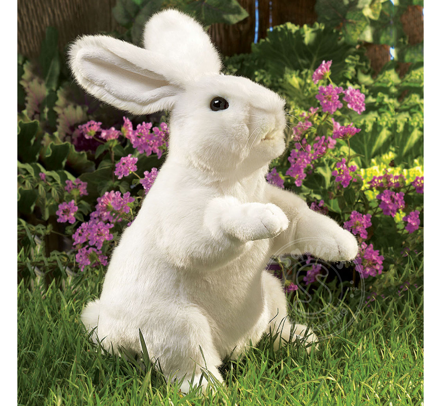 Folkmanis White Rabbit Standing Puppet