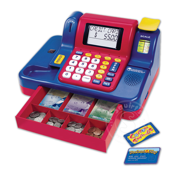 Learning Resources Pretend & Play Teaching Cash Register with Canadian Money Currency