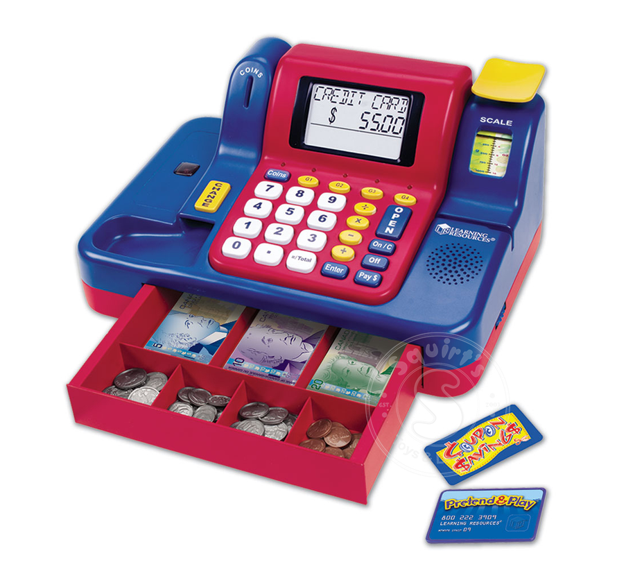 Pretend & Play Teaching Cash Register with Canadian Money Currency