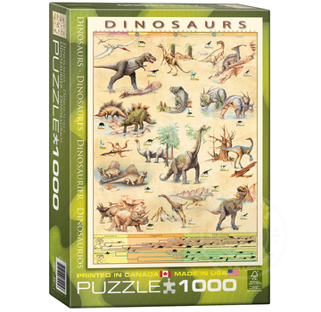 Eurographics FINAl SALE Eurographics Dinosaurs Puzzle 1000pcs