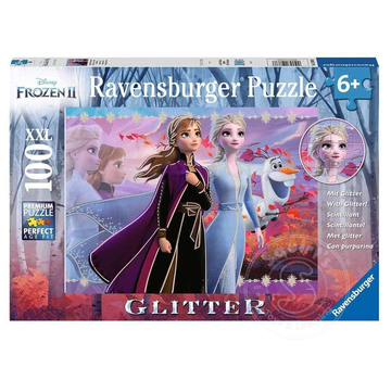 Ravensburger Ravensburger Frozen II Strong Sisters Glitter Puzzle 100pcs XXL