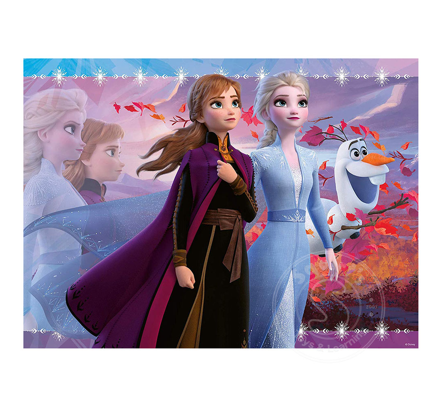 Ravensburger Frozen II Strong Sisters Glitter Puzzle 100pcs XXL