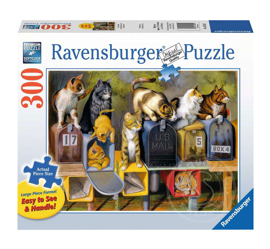 Ravensburger Cat’s Got Mail Large Format Puzzle 300pcs (Retired)