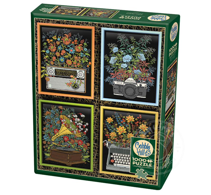FINAL SALE - Cobble Hill Floral Objects Puzzle 1000pcs