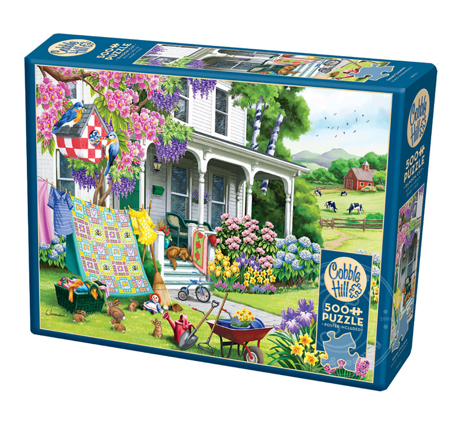 Cobble Hill Spring Cleaning Puzzle 500pcs