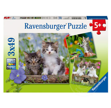 Ravensburger Ravensburger Cuddly Tiger Kittens Puzzle 3 x 49pcs