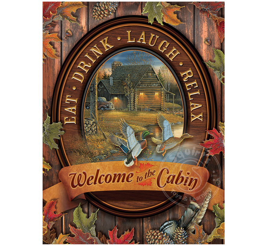 FINAL SALE Cobble Hill Welcome to the Cabin Easy Handling Puzzle 275pcs RETIRED