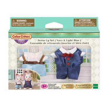 Calico Critters Calico Critters Town Dress Up Set, Navy & Light Blue - RETIRED