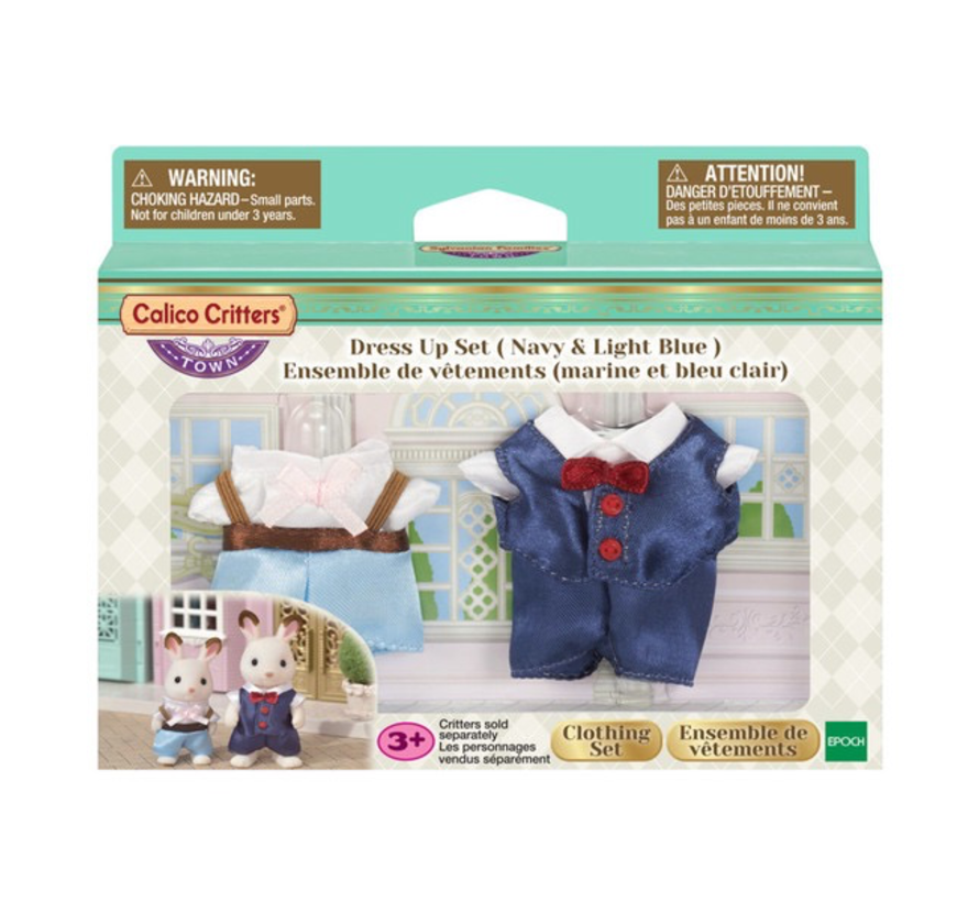 Calico Critters Town Dress Up Set, Navy & Light Blue - RETIRED
