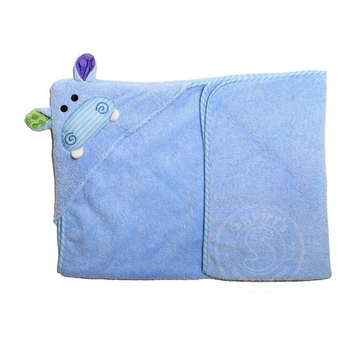Zoocchini Henry the Hippo Baby Hooded Towel (0-18M)