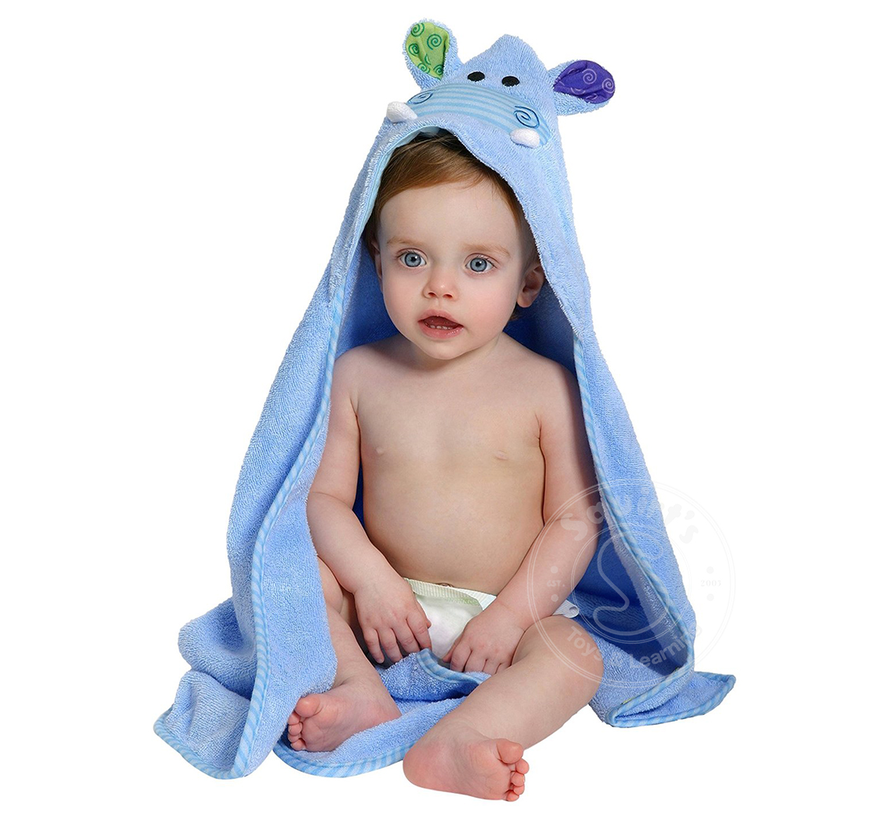 Henry the Hippo Baby Hooded Towel (0-18M)