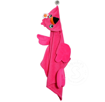 Zoocchini Franny the Flamingo Toddler Hooded Towel (2+)