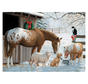 Cobble Hill Winter Barnyard Family Puzzle 350pcs