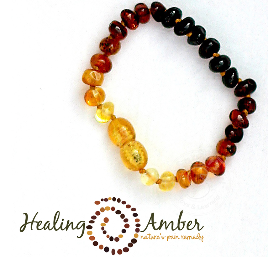 Healing Amber 5.5” Bracelet Circle Clasp