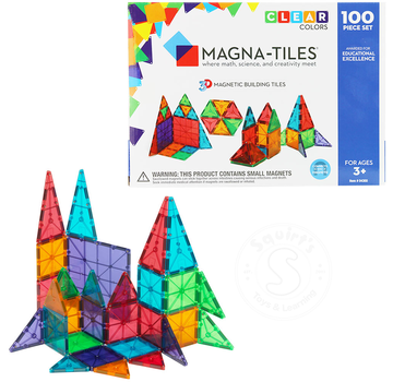 Magna-Tiles Magna-Tiles® Clear Colors 100 Piece Set