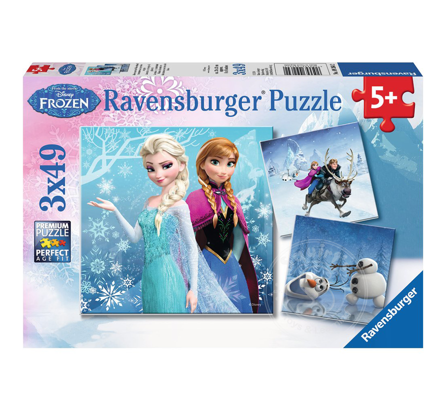 Ravensburger Frozen Winter Adventures Puzzle 3 x 49pcs
