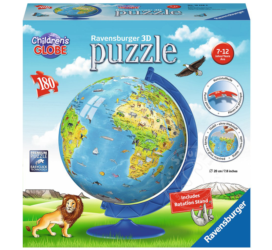 Ravensburger 3D XXL Children's Globe Puzzle Ball 180pcs