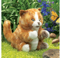 Folkmanis Orange Tabby Kitten Puppet