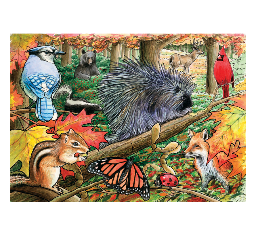 Cobble Hill Eastern Woodlands Tray Puzzle 35pcs