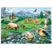 Cobble Hill Puzzles Cobble Hill Rocky Mountain Wildlife Tray Puzzle 35pcs