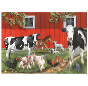 Cobble Hill Puzzles Cobble Hill Red Barn Farm Tray Puzzle 35pcs