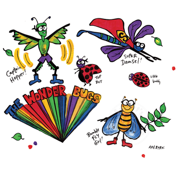 Artburn Pillow Case Painting Kit - Wonder Bugs