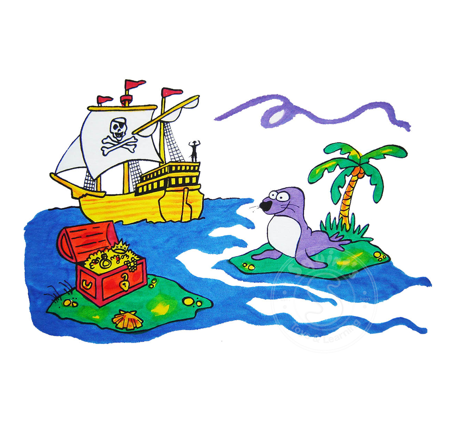 Pillow Case Painting Kit - Pirate Treasure Chest