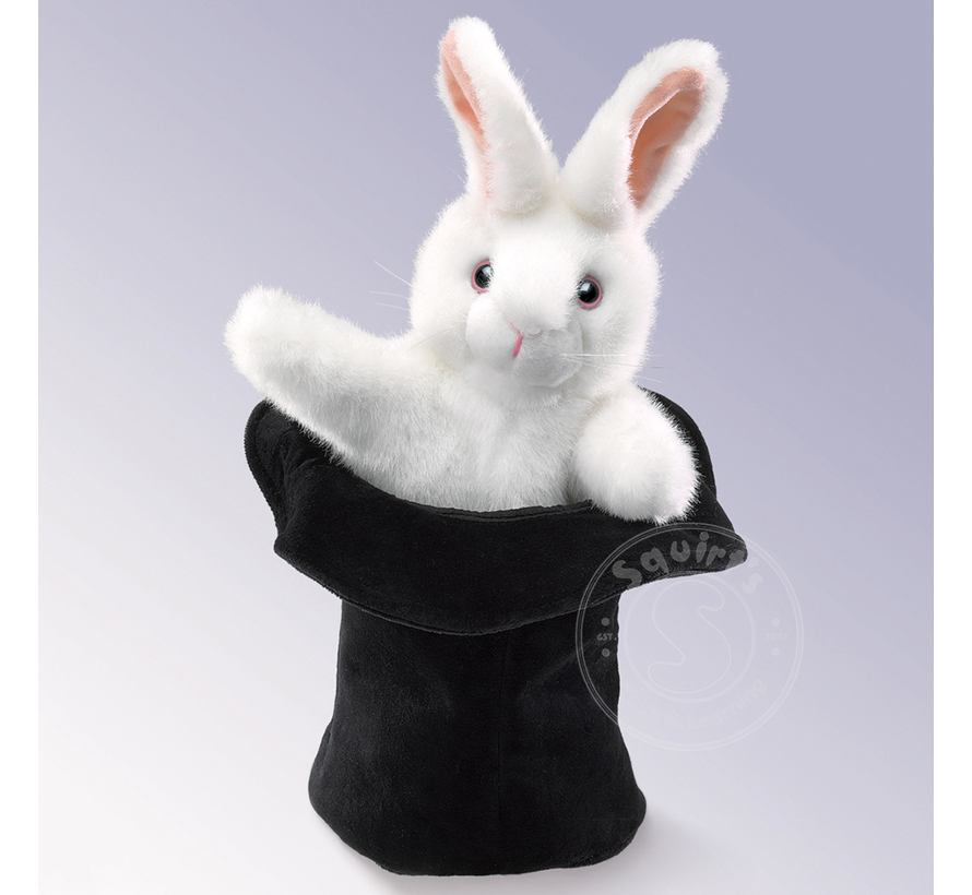 Folkmanis Rabbit in Hat Puppet
