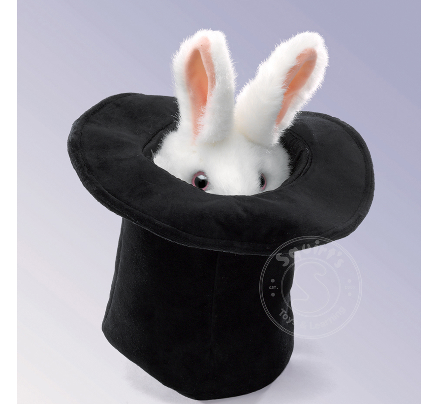 Folkmanis Rabbit in Hat Puppet