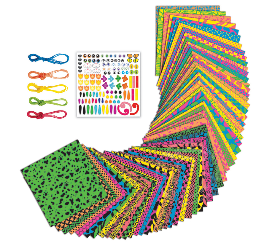 Creativity for Kids Origami Super Bright Neon Papers