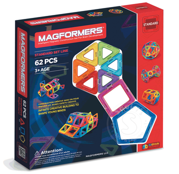 Magformers Magformers Standard Magnetic Building Set 62pcs