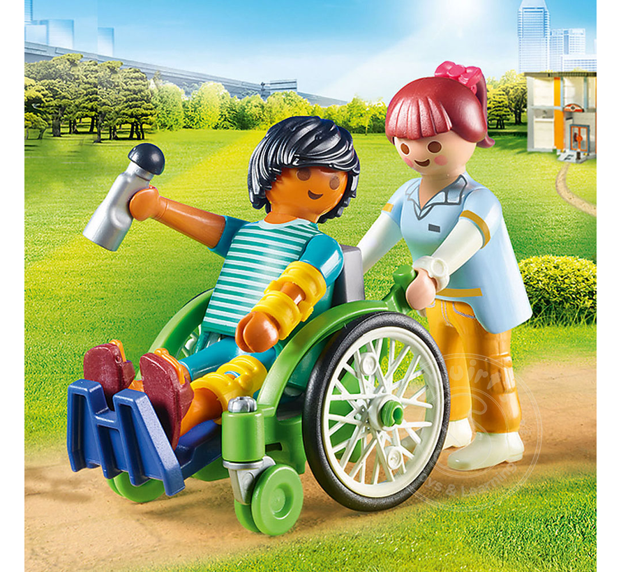 FINAL SALE Playmobil Patient in Wheelchair