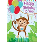 Monkey Birthday Card